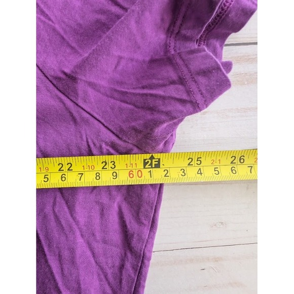 Ava‎ Plus Size 2X Womens Purple Short Sleeve Casual Top - Picture 4 of 8